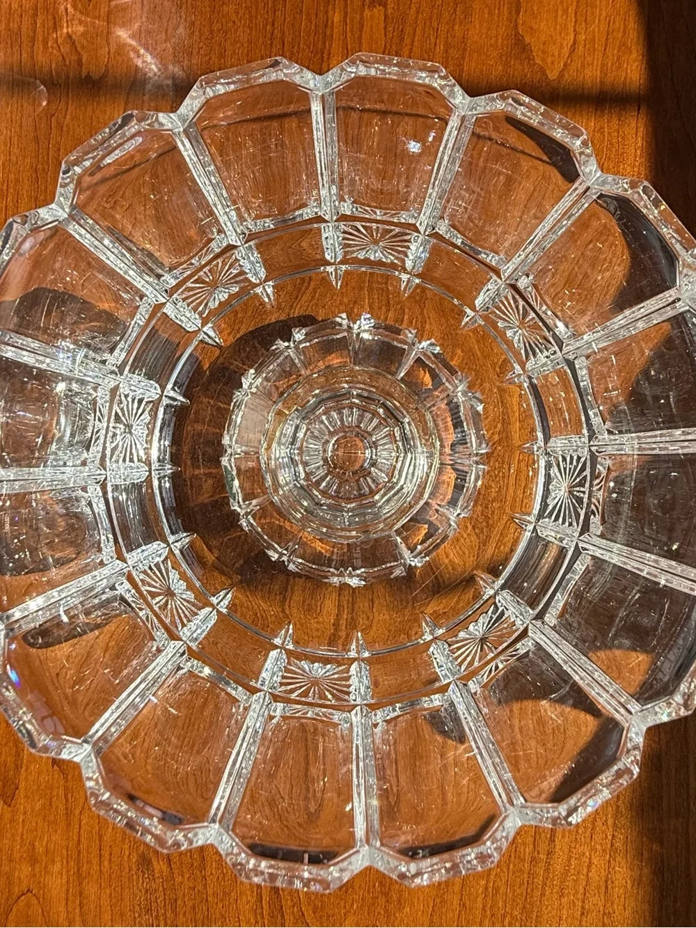 Vintage Shannon Crystal by Godinger Pedestal Bowl - 24% Lead Crystal